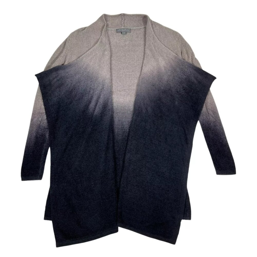Barefoot Dreams Womens Ombre Black Gray Bamboo Chic Lite Open Front Cardigan Siz - Picture 4 of 11